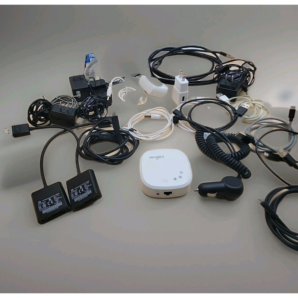 Random Cord Lot, Power Blocks, Cables, & Chargers